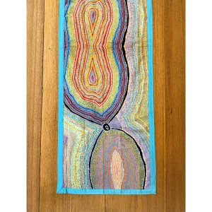 Aboriginal Art Cotton Table Runner by Liddy Napanangka Walker