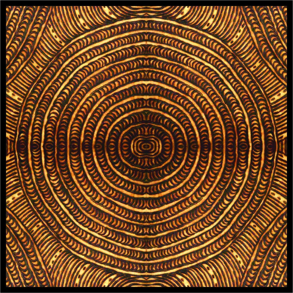 Aboriginal Art Cotton Tablecloth Square by Cynthia Burke