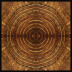 Aboriginal Art Cotton Tablecloth Square by Cynthia Burke