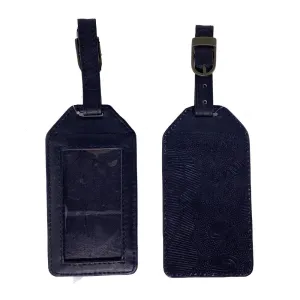 Aboriginal Art Leather Luggage Tag Embossed by Damien and Yilpi Marks