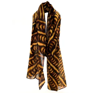 Aboriginal Art Organic Cotton Summer Scarf by Cynthia Burke