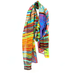 Aboriginal Art Organic Cotton Summer Scarf by Judy Watson (2)