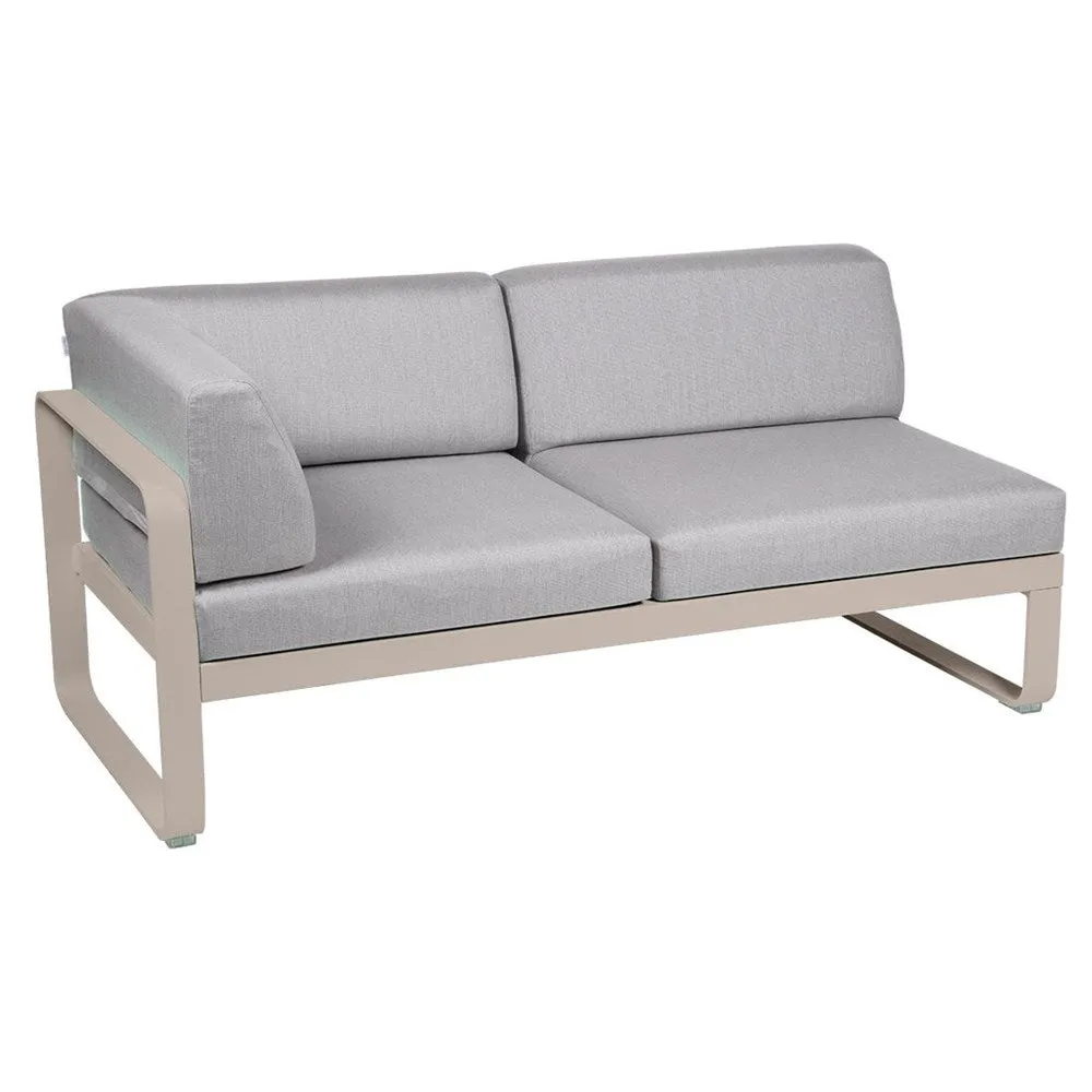 BELLEVIE 2-SEATER LEFT CORNER MODULE-FLANNEL GREY CUSHION