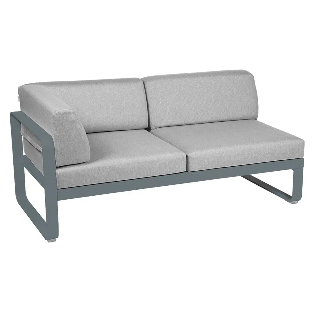 BELLEVIE 2-SEATER LEFT CORNER MODULE-FLANNEL GREY CUSHION