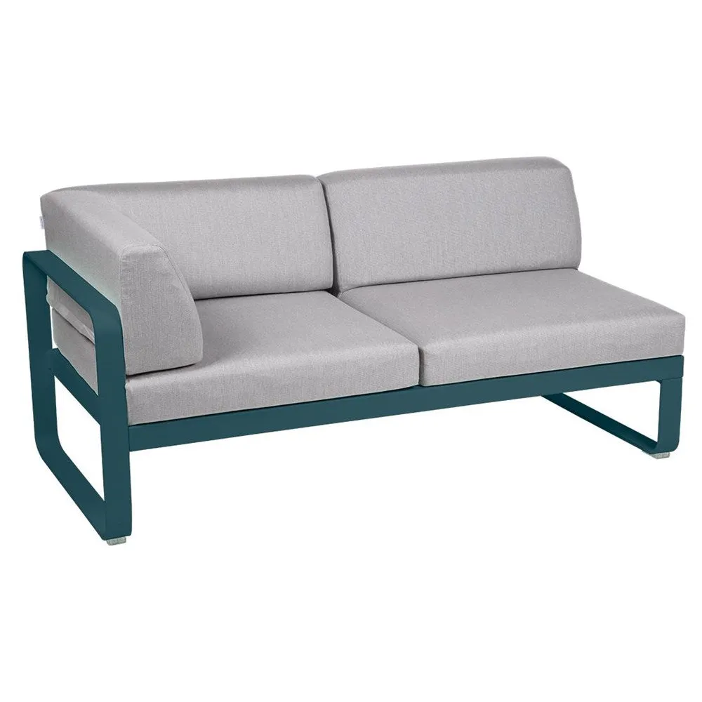 BELLEVIE 2-SEATER LEFT CORNER MODULE-FLANNEL GREY CUSHION