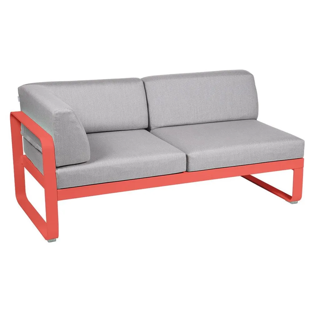 BELLEVIE 2-SEATER LEFT CORNER MODULE-FLANNEL GREY CUSHION