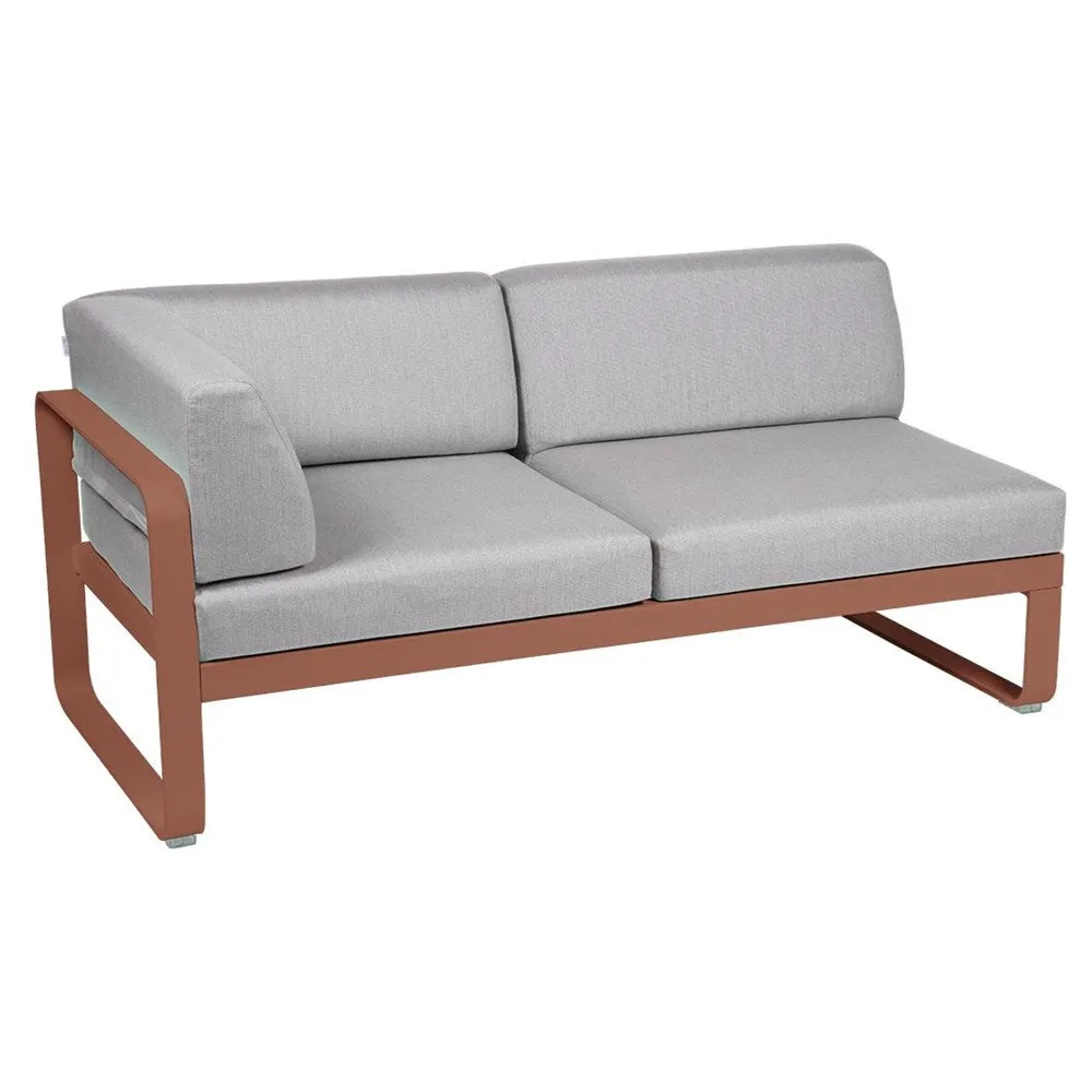 BELLEVIE 2-SEATER LEFT CORNER MODULE-FLANNEL GREY CUSHION