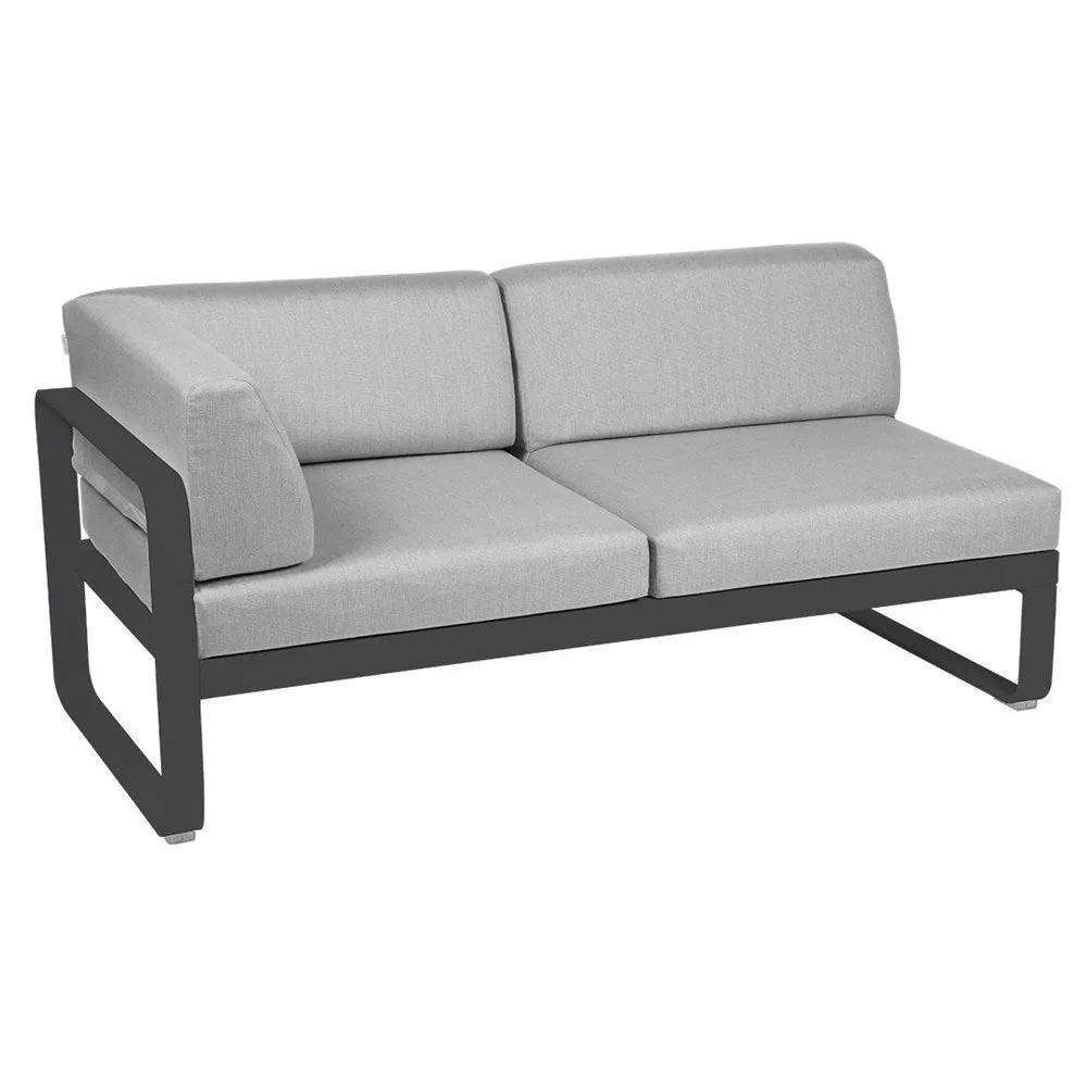 BELLEVIE 2-SEATER LEFT CORNER MODULE-FLANNEL GREY CUSHION