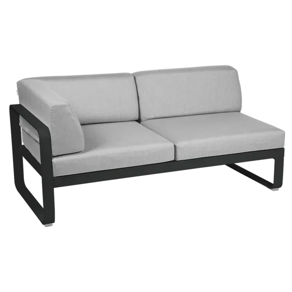 BELLEVIE 2-SEATER LEFT CORNER MODULE-FLANNEL GREY CUSHION