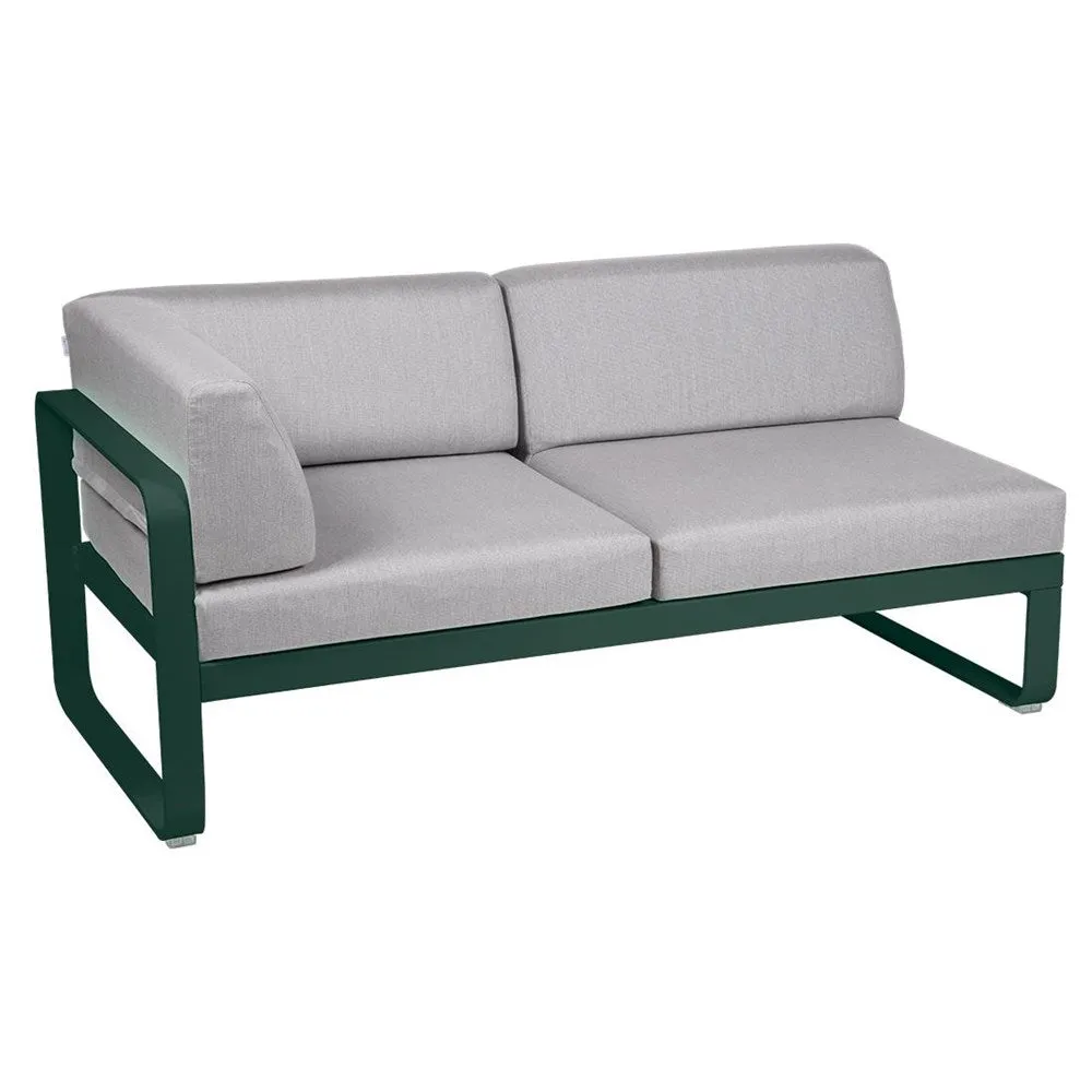 BELLEVIE 2-SEATER LEFT CORNER MODULE-FLANNEL GREY CUSHION