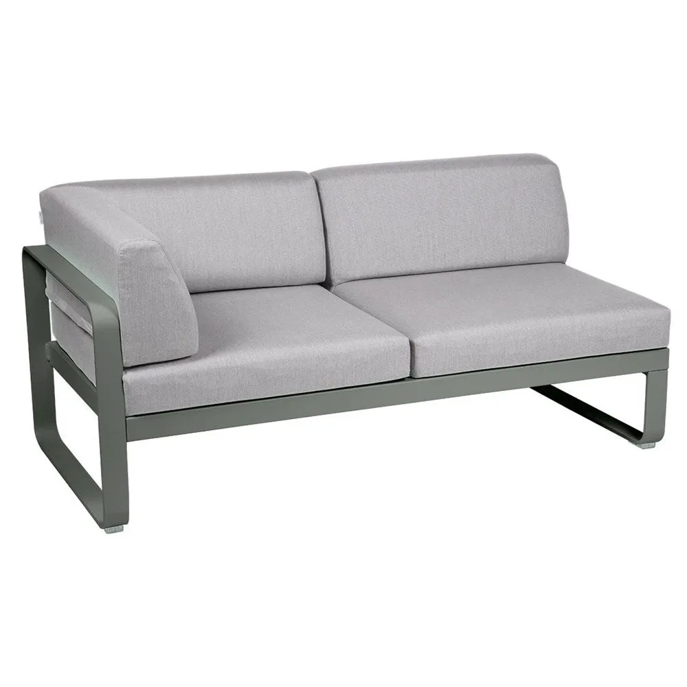 BELLEVIE 2-SEATER LEFT CORNER MODULE-FLANNEL GREY CUSHION