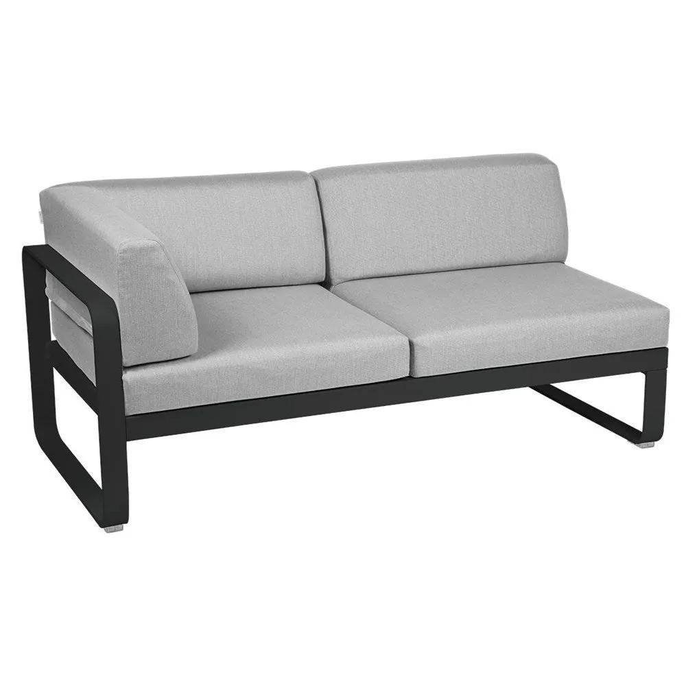 BELLEVIE 2-SEATER LEFT CORNER MODULE-FLANNEL GREY CUSHION