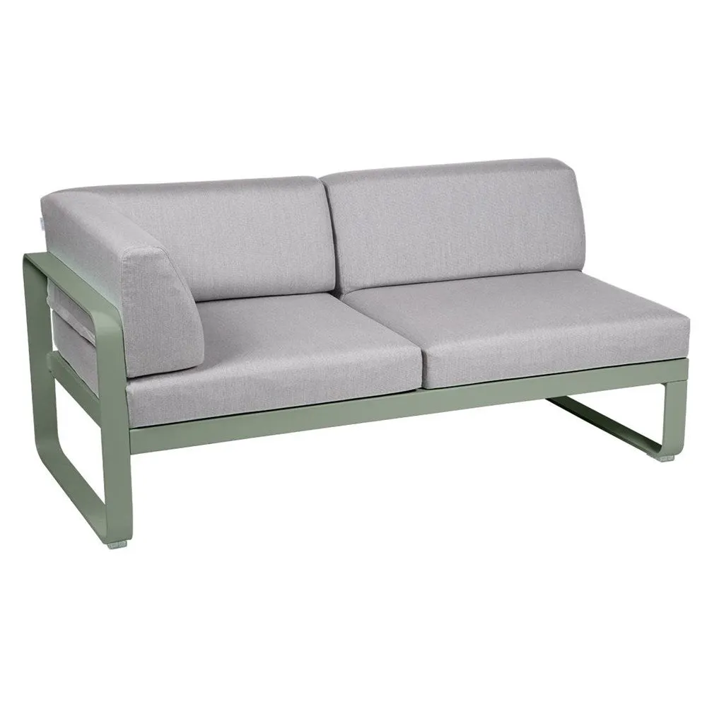 BELLEVIE 2-SEATER LEFT CORNER MODULE-FLANNEL GREY CUSHION