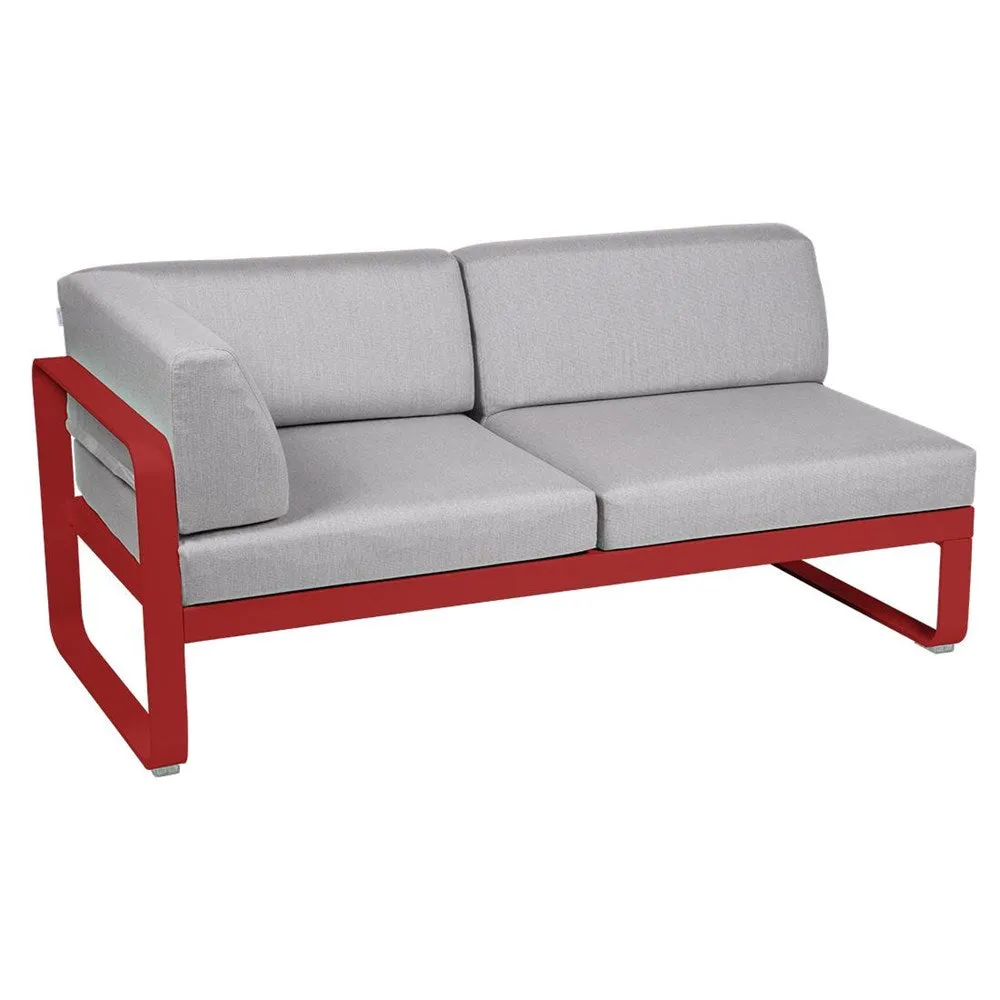 BELLEVIE 2-SEATER LEFT CORNER MODULE-FLANNEL GREY CUSHION