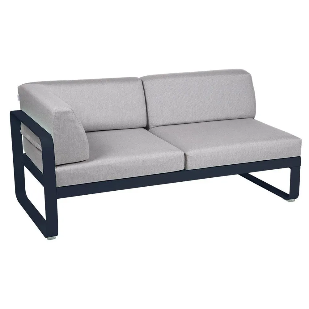BELLEVIE 2-SEATER LEFT CORNER MODULE-FLANNEL GREY CUSHION