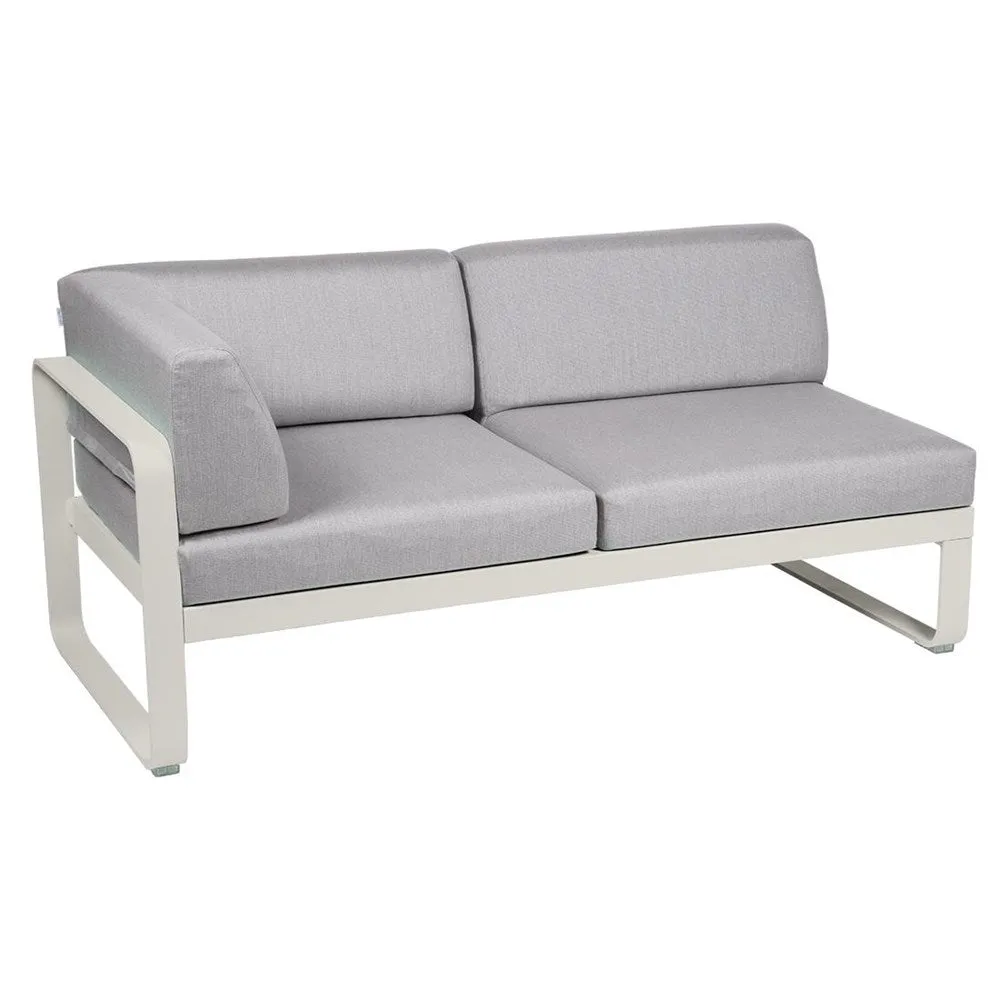 BELLEVIE 2-SEATER LEFT CORNER MODULE-FLANNEL GREY CUSHION
