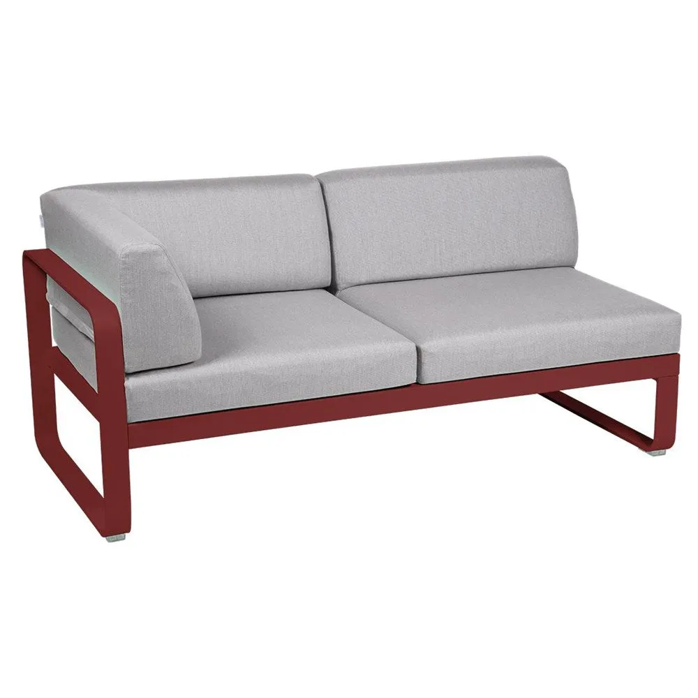 BELLEVIE 2-SEATER LEFT CORNER MODULE-FLANNEL GREY CUSHION