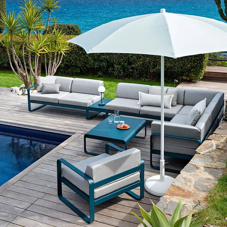 BELLEVIE 2-SEATER LEFT CORNER MODULE-FLANNEL GREY CUSHION