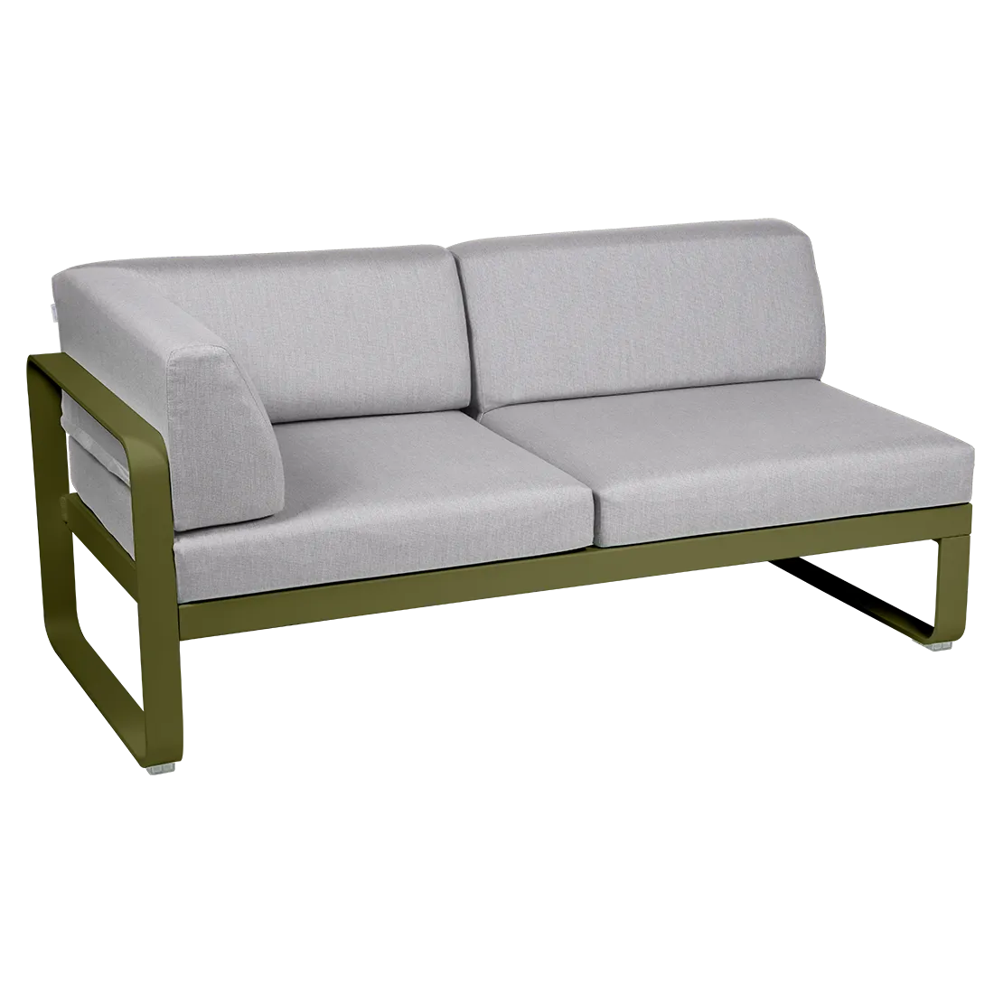 BELLEVIE 2-SEATER LEFT CORNER MODULE-FLANNEL GREY CUSHION