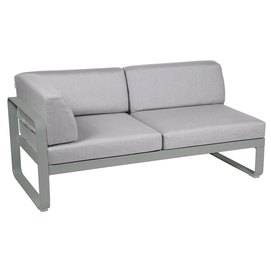 BELLEVIE 2-SEATER LEFT CORNER MODULE-FLANNEL GREY CUSHION