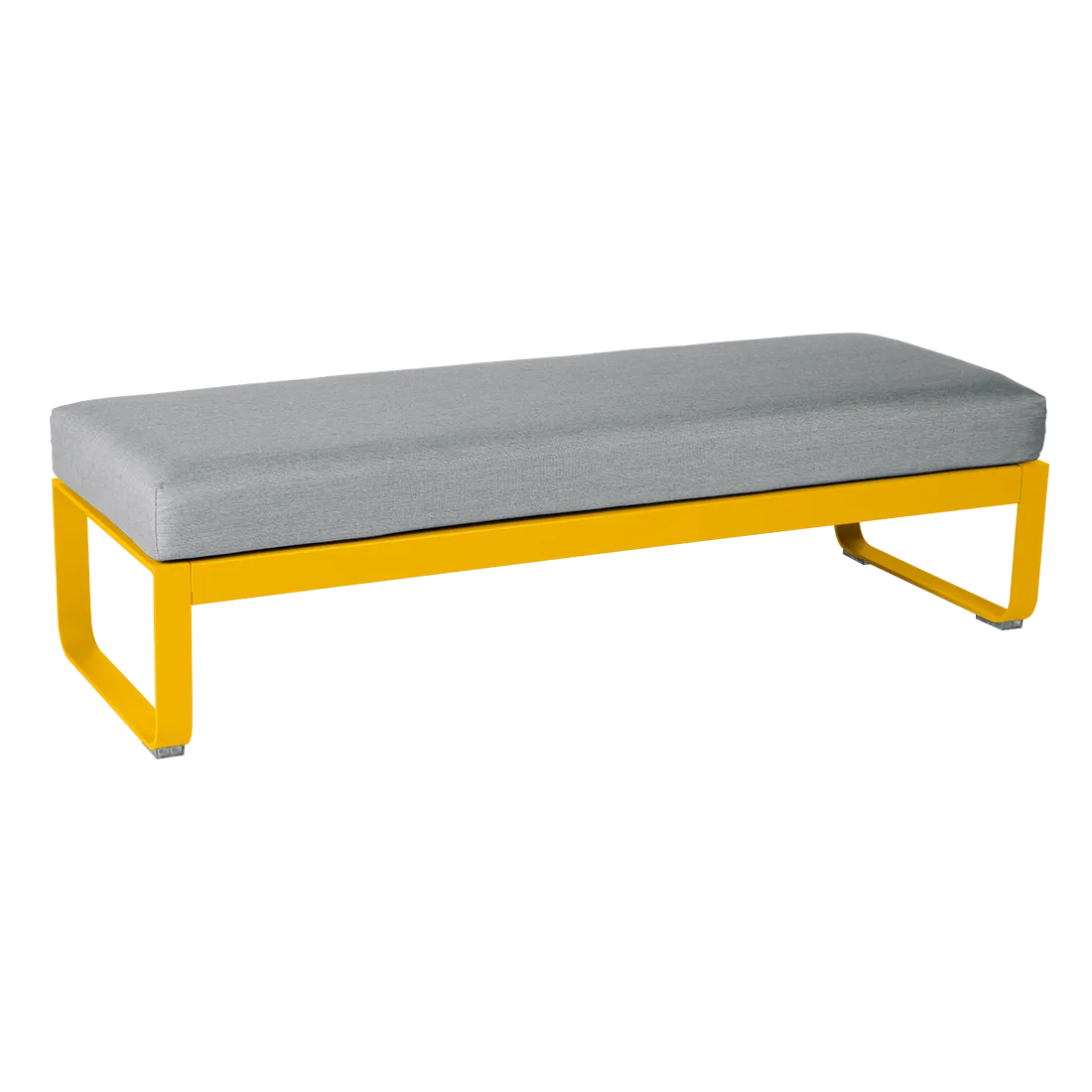 BELLEVIE 2-SEATER OTTOMAN-FLANNEL GREY CUSHION