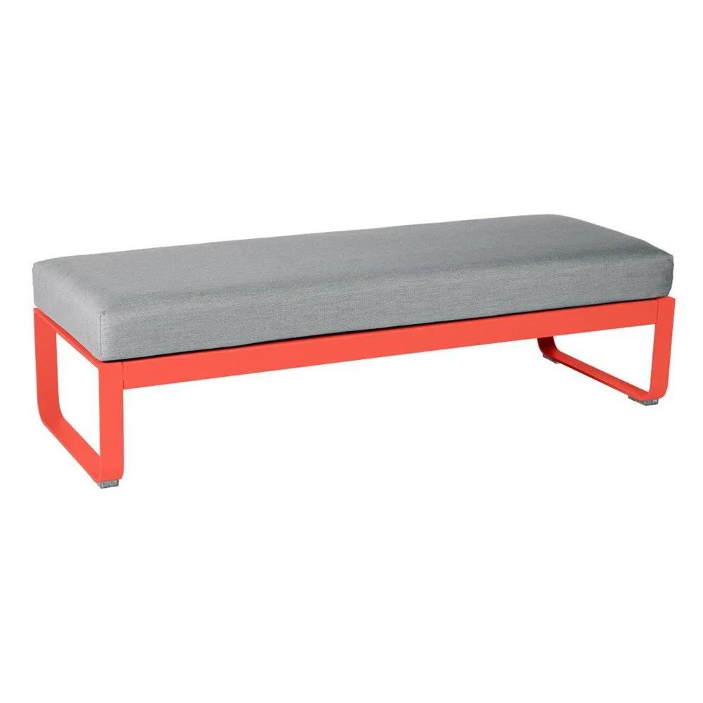 BELLEVIE 2-SEATER OTTOMAN-FLANNEL GREY CUSHION