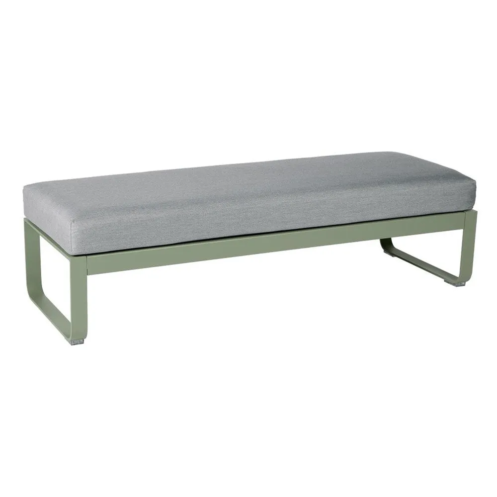 BELLEVIE 2-SEATER OTTOMAN-FLANNEL GREY CUSHION