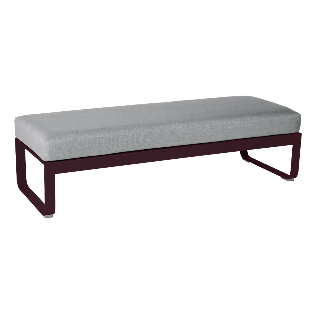 BELLEVIE 2-SEATER OTTOMAN-FLANNEL GREY CUSHION