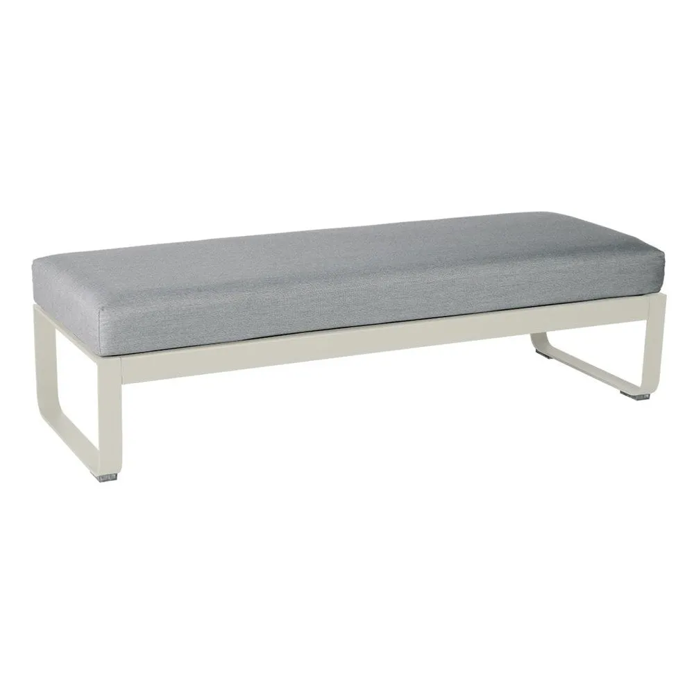 BELLEVIE 2-SEATER OTTOMAN-FLANNEL GREY CUSHION