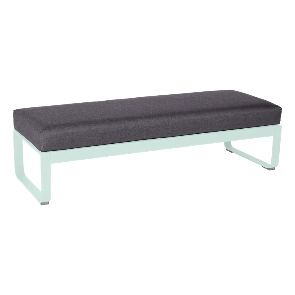 BELLEVIE 2-SEATER OTTOMAN-GRAPHITE GREY CUSHION