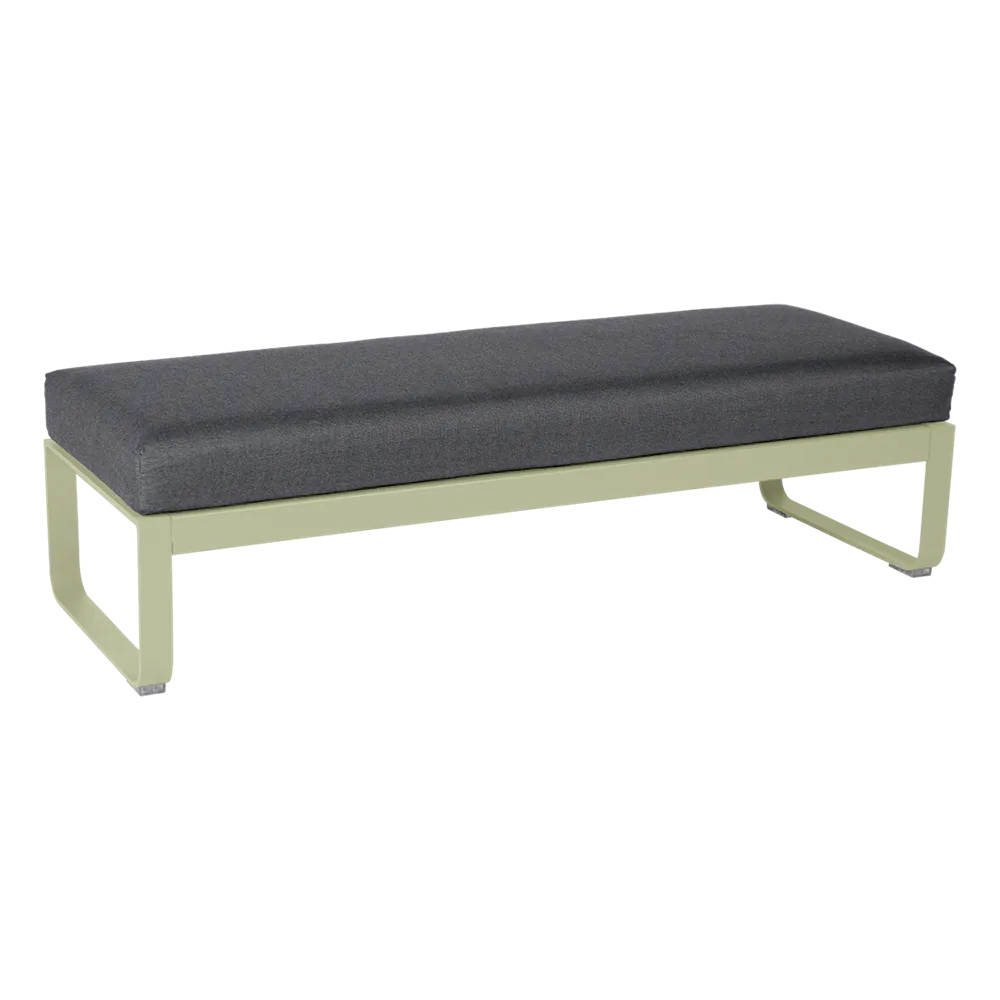 BELLEVIE 2-SEATER OTTOMAN-GRAPHITE GREY CUSHION