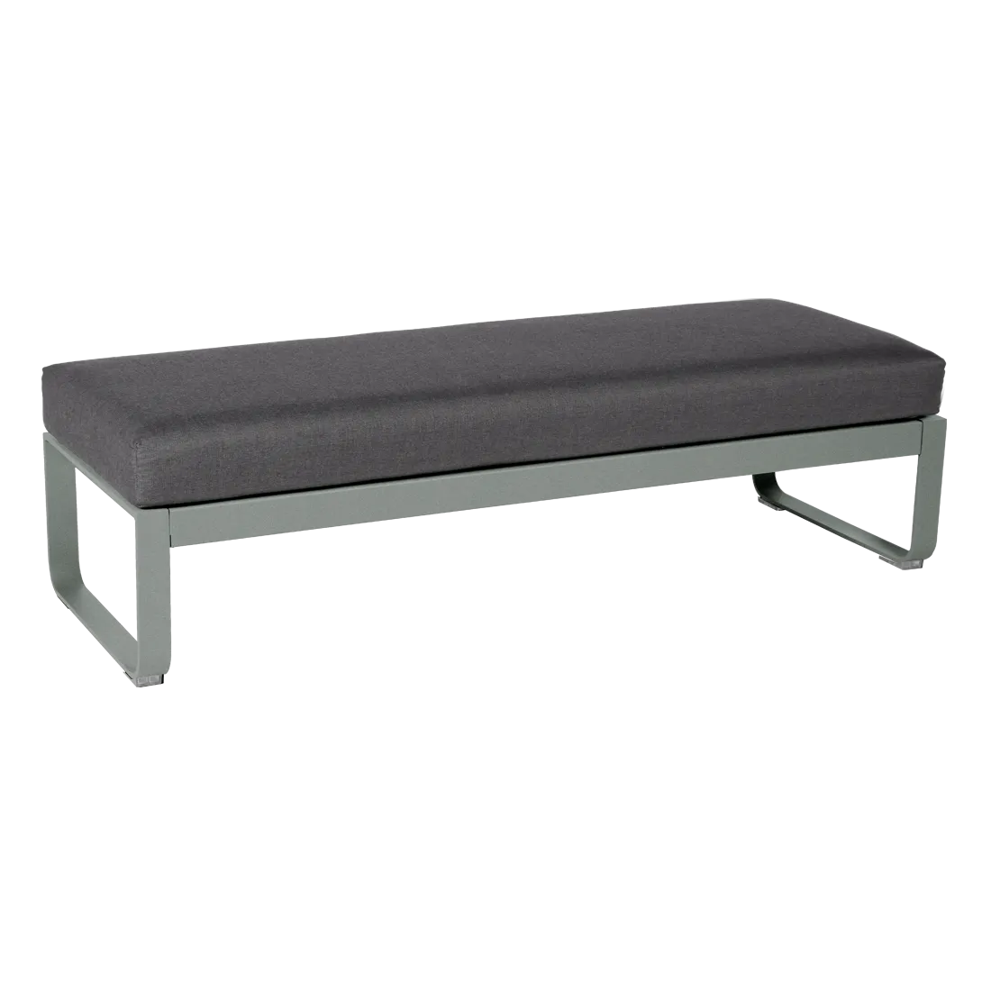 BELLEVIE 2-SEATER OTTOMAN-GRAPHITE GREY CUSHION