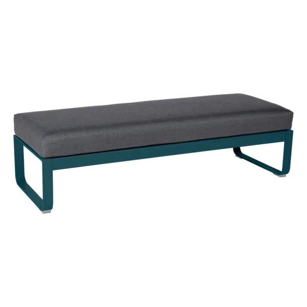 BELLEVIE 2-SEATER OTTOMAN-GRAPHITE GREY CUSHION