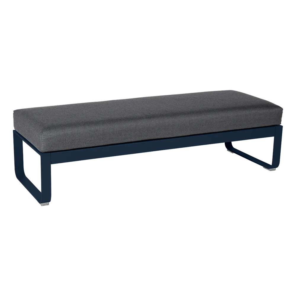BELLEVIE 2-SEATER OTTOMAN-GRAPHITE GREY CUSHION