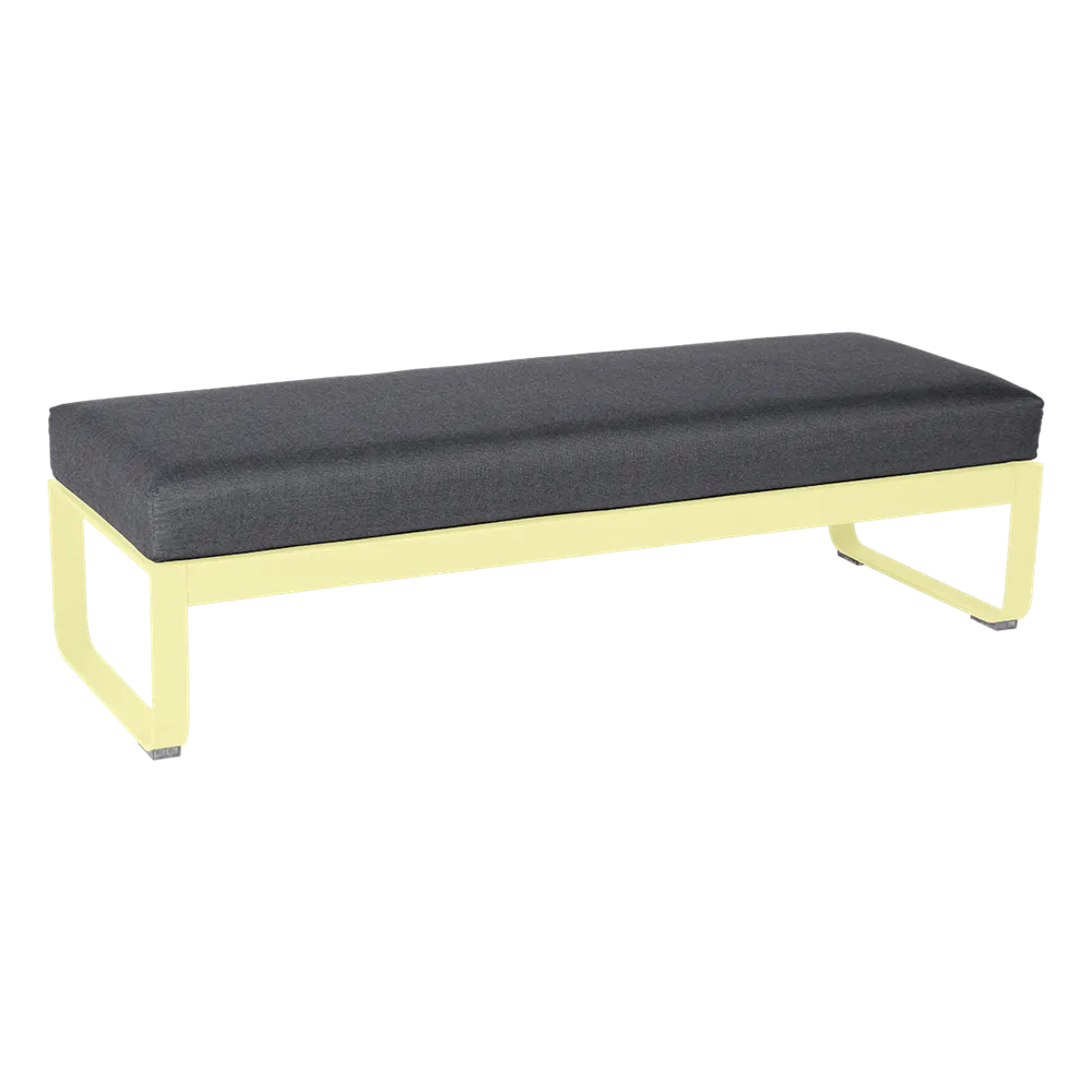 BELLEVIE 2-SEATER OTTOMAN-GRAPHITE GREY CUSHION