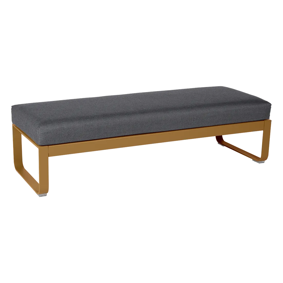 BELLEVIE 2-SEATER OTTOMAN-GRAPHITE GREY CUSHION