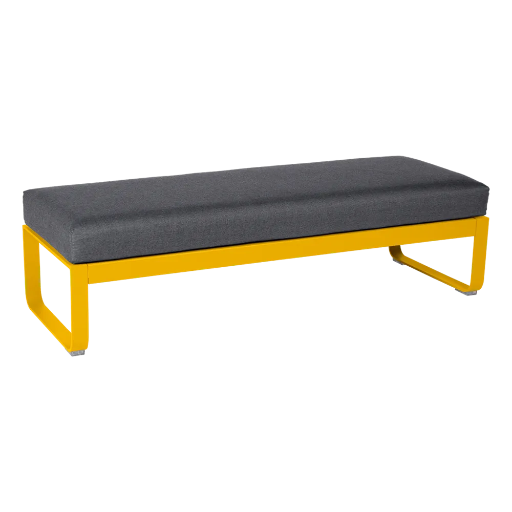 BELLEVIE 2-SEATER OTTOMAN-GRAPHITE GREY CUSHION