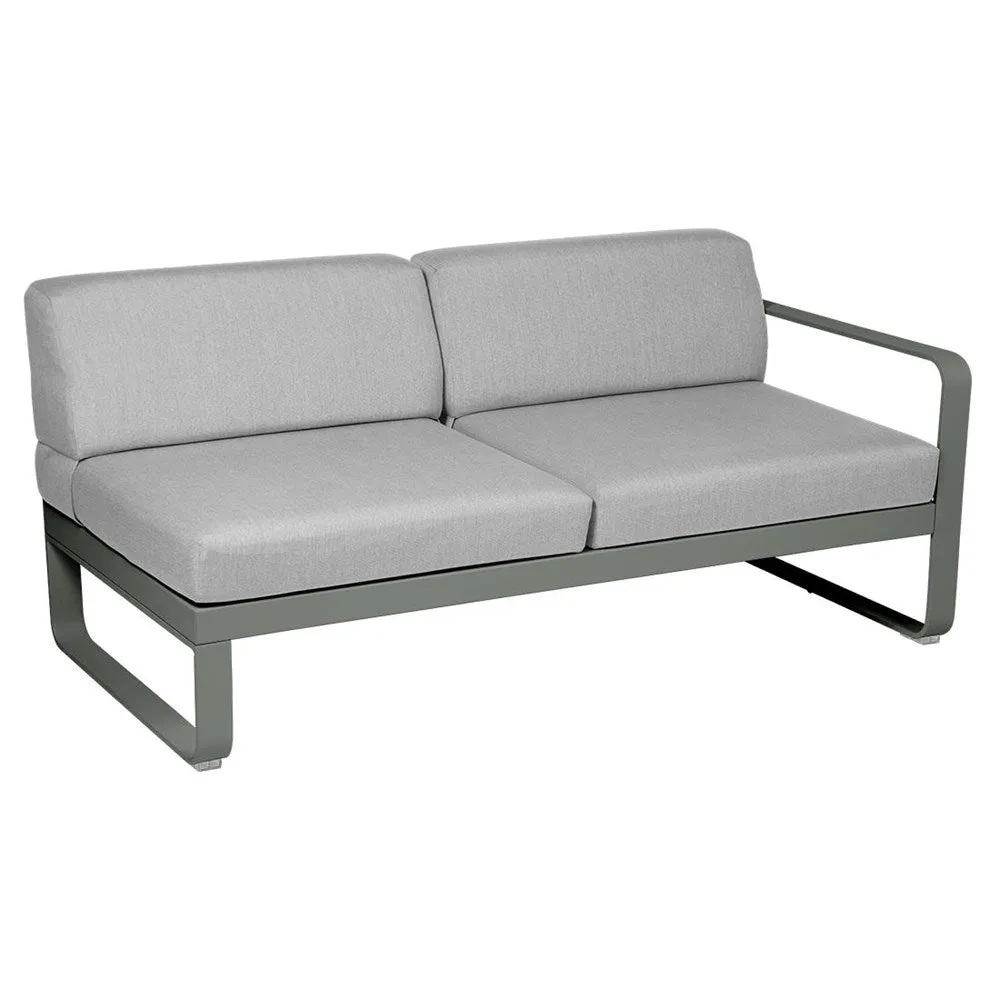 BELLEVIE 2-SEATER RIGHT MODULE-FLANNEL GREY CUSHION