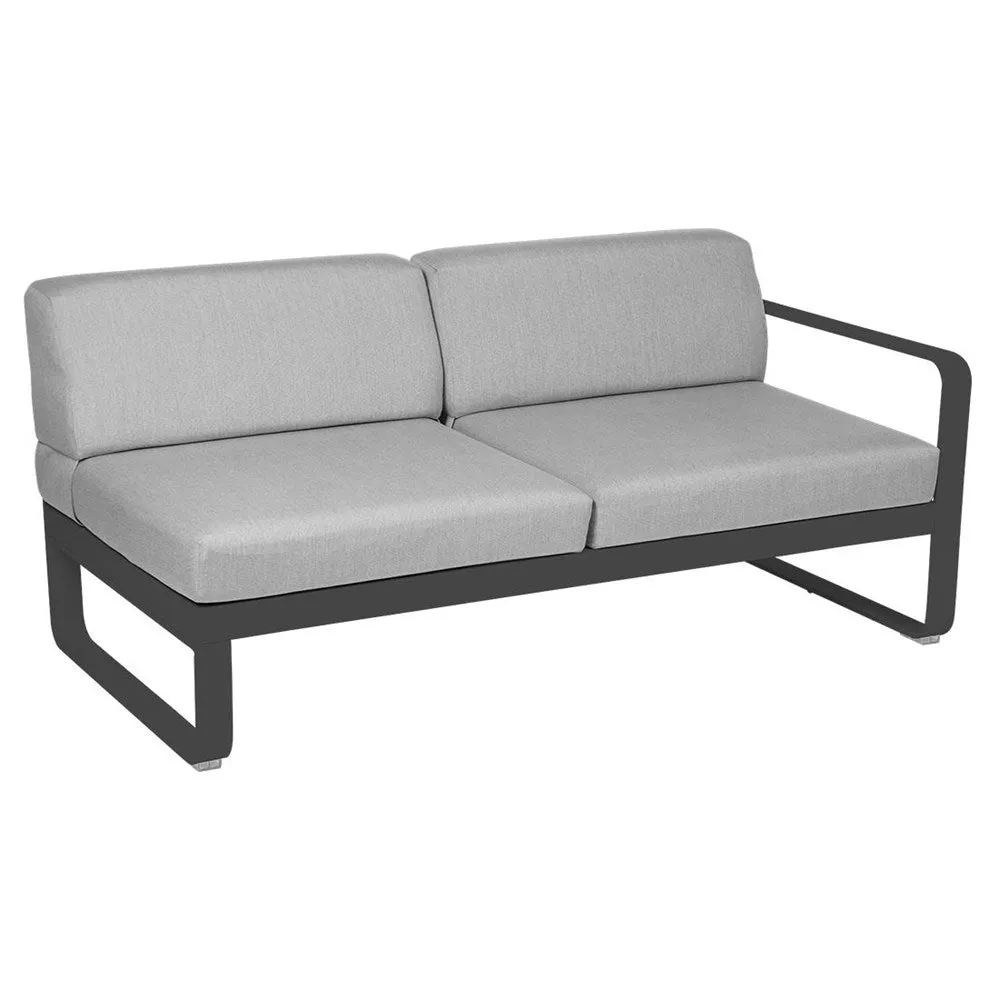 BELLEVIE 2-SEATER RIGHT MODULE-FLANNEL GREY CUSHION