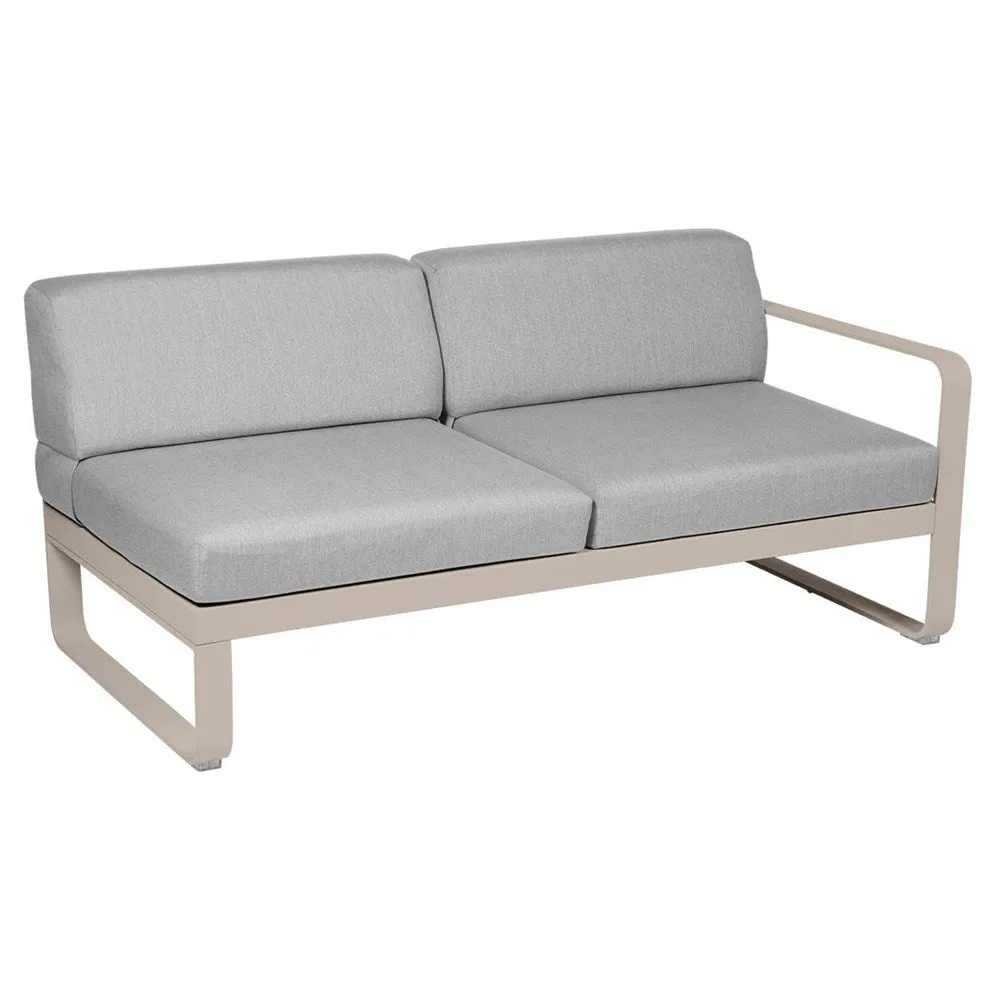 BELLEVIE 2-SEATER RIGHT MODULE-FLANNEL GREY CUSHION
