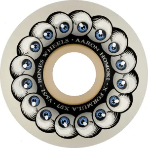 Bones 52mm 97a X-Formula Homoki Vision Quest V5 Sidecut Skateboard Wheels 4pk