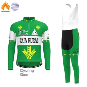 CAIA RURAL Green Fleece Retro Cycling Kits
