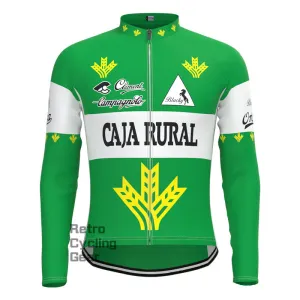 CAIA RURAL Green Retro Long Sleeves Jersey