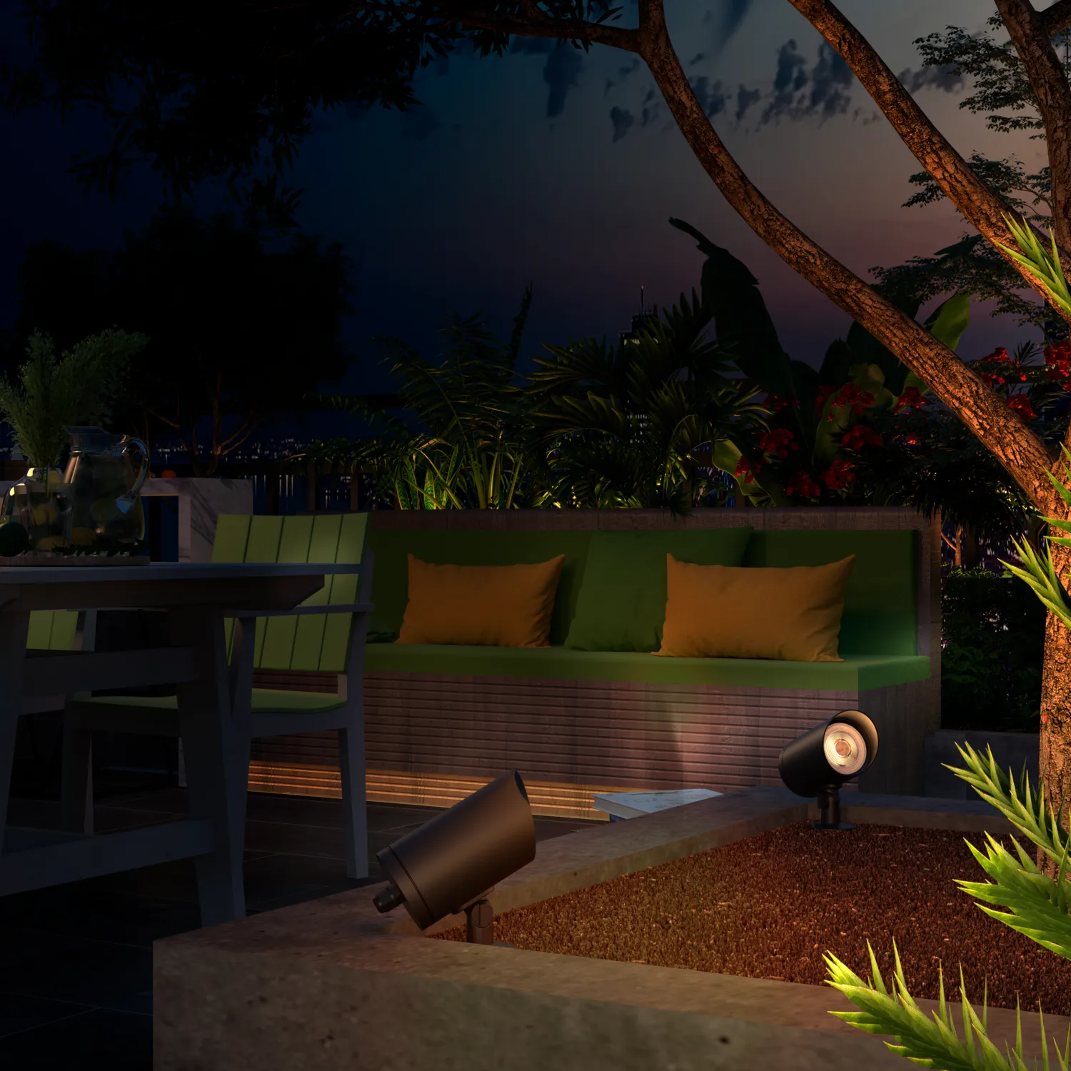 Calex LED Garden spotlight - GU10 - Garden lighting - Black