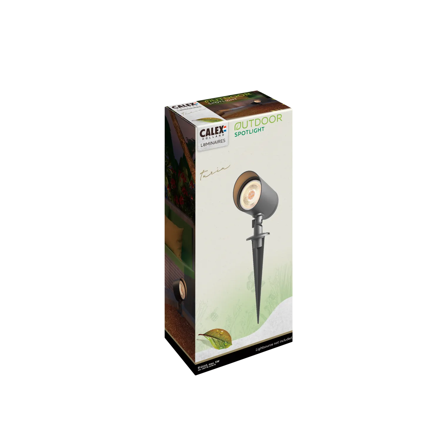 Calex LED Garden spotlight - GU10 - Garden lighting - Black