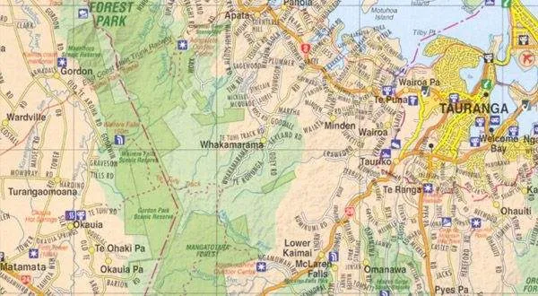 Canterbury Rural Road Map by Kiwimaps