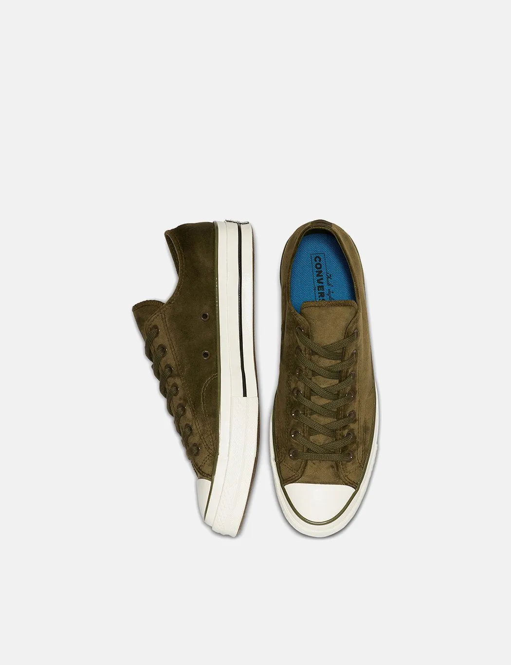 Converse 70's Chuck Taylor Low 165178C (Velvet) - Surplus Green/Egret/Black