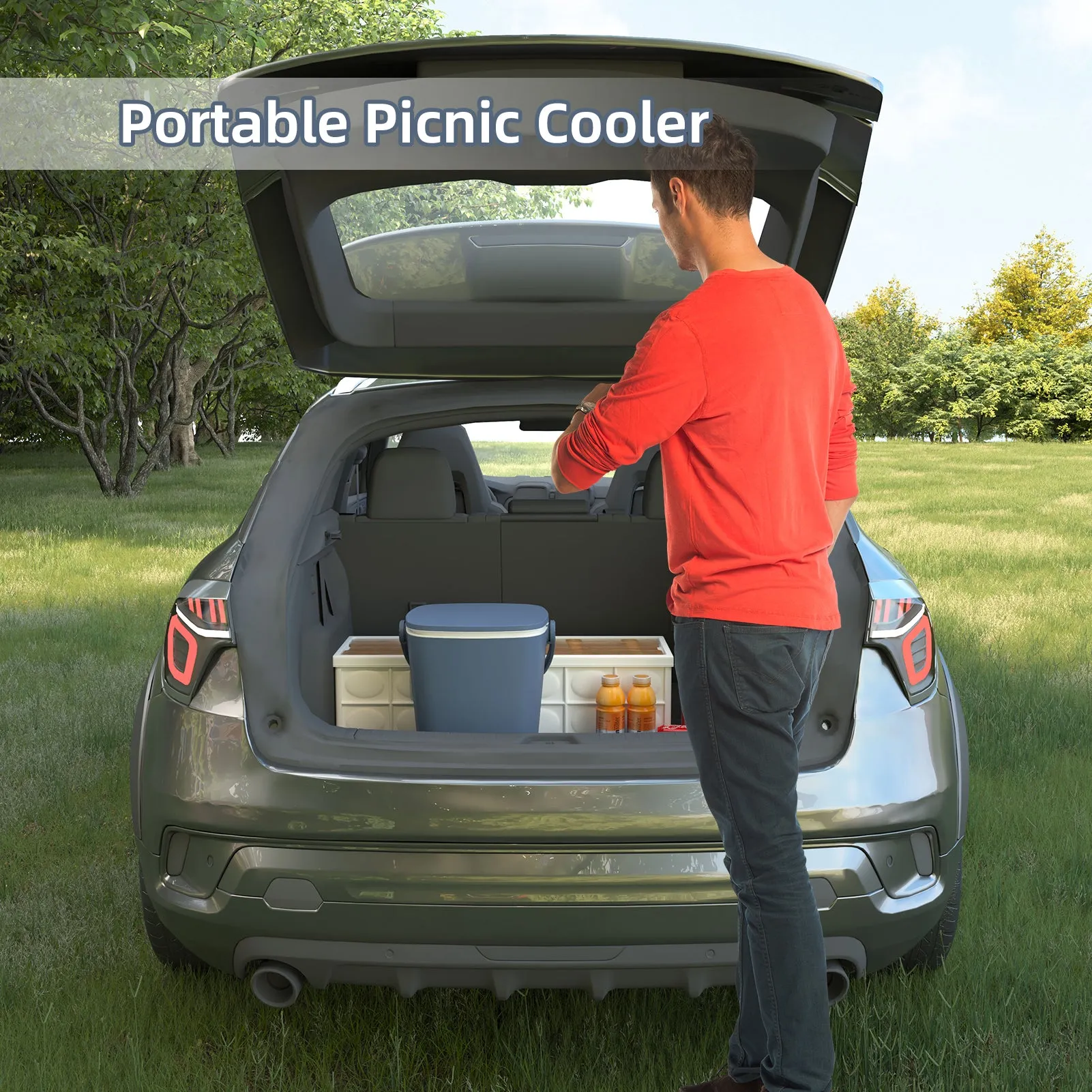 Cool Bar Table Portable with Lift Top Lid