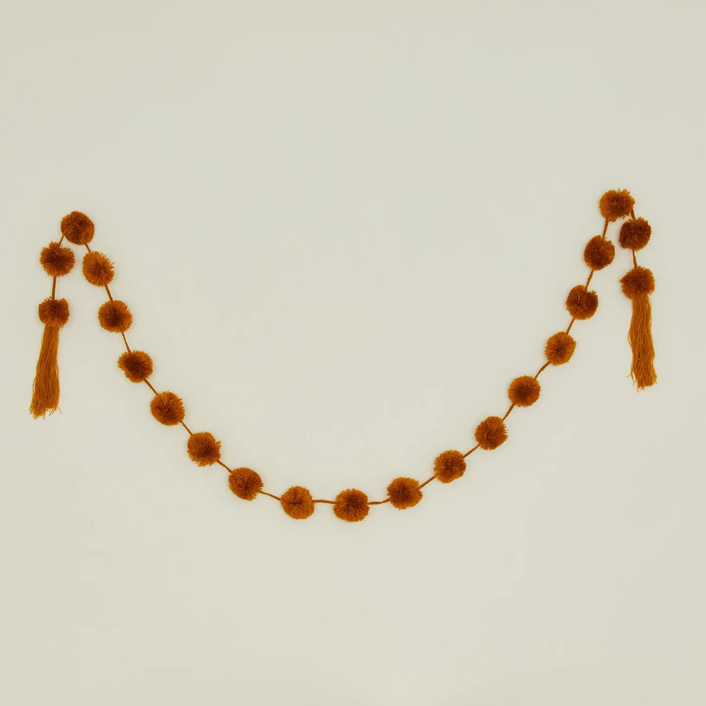 Cotton Pom Pom Garland - Bronze