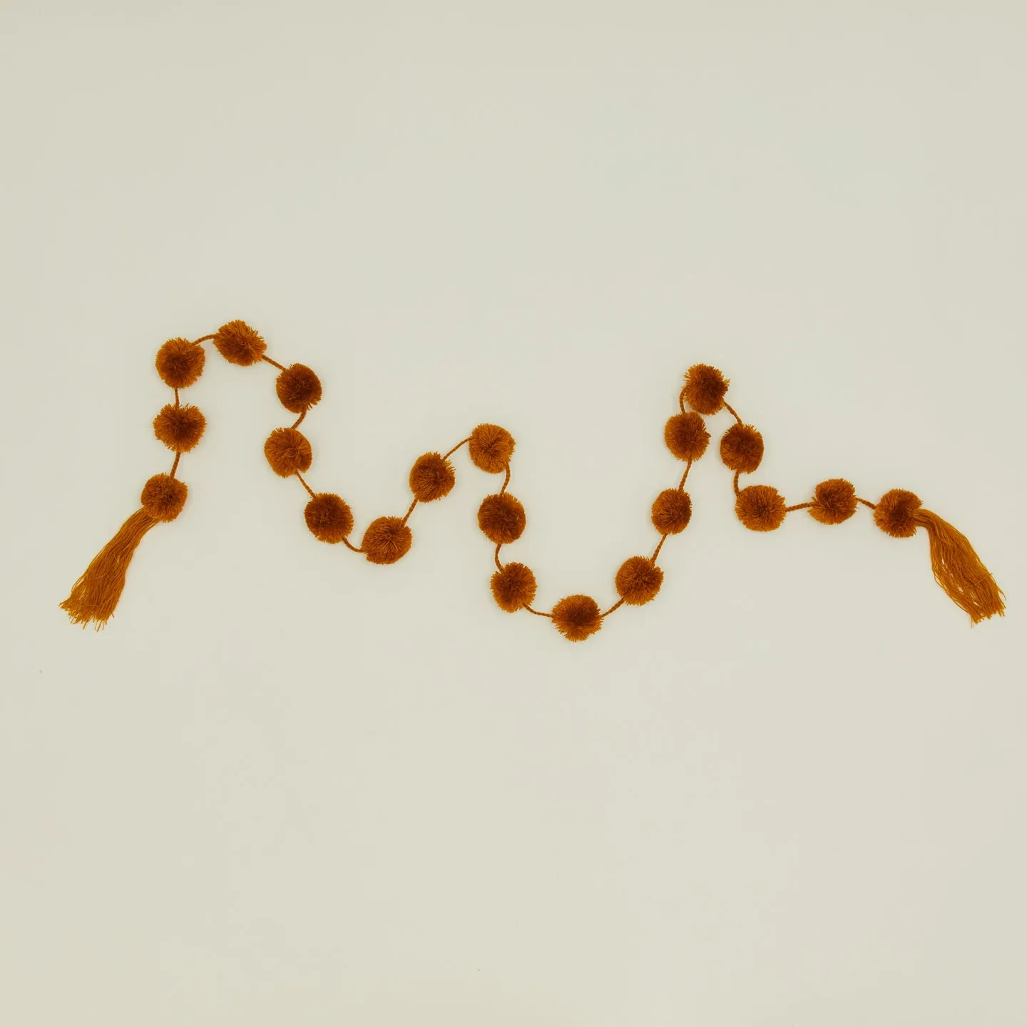 Cotton Pom Pom Garland - Bronze